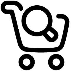 Shopping Cart Search Icon from Plump Line Set