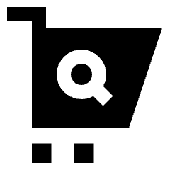 Shopping Cart Search Icon from Sharp Solid Set