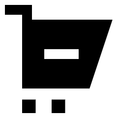 Shopping Cart Subtract Icon from Sharp Solid Set
