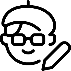 Kawaii Manga Father Original Auther Creator Tetsuka Osamu Pencil Icon from Ultimate Light Set