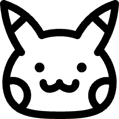 Kawaii Manga Pokemon Pikachu Electric Mice Icon from Ultimate Regular Set