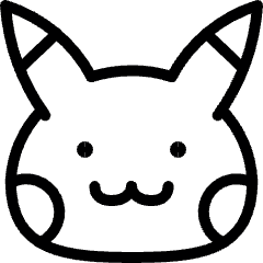 Kawaii Manga Pokemon Pikachu Electric Mice Icon from Ultimate Light Set