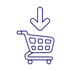Shopping Cart Add 1 Illustration from UX Line Set