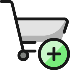 Shopping Cart Add Icon from Ultimate Colors Set