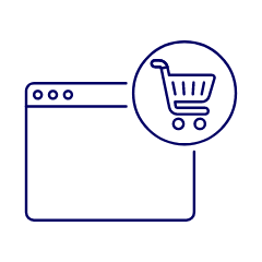 Shopping Cart Browser 1 Illustration from UX Line Set