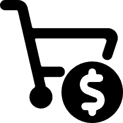 Shopping Cart Cash Icon from Ultimate Bold Set