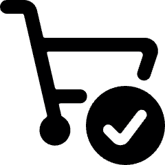 Shopping Cart Check Icon from Ultimate Bold Set