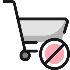 Shopping Cart Disable Icon from Ultimate Colors Set