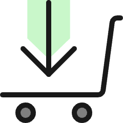 Shopping Cart Download Icon from Ultimate Colors Set