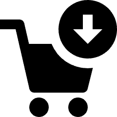 Shopping Cart Download Icon from Nova Solid Set