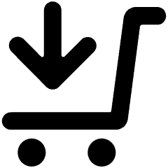 Shopping Cart Download Icon from Ultimate Bold Set