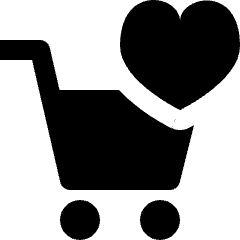 Shopping Cart Favourite Heart Icon from Nova Solid Set