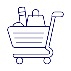 Shopping Cart Full Illustration from UX Line Set