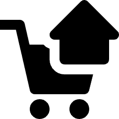 Shopping Cart Home Icon from Nova Solid Set