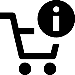 Shopping Cart Information Icon from Nova Line Set