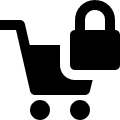 Shopping Cart Lock Icon from Nova Solid Set