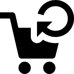 Shopping Cart Return Icon from Nova Solid Set