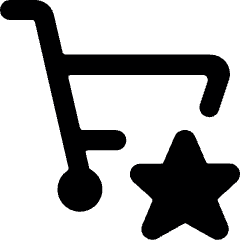 Shopping Cart Star Icon from Ultimate Bold Set