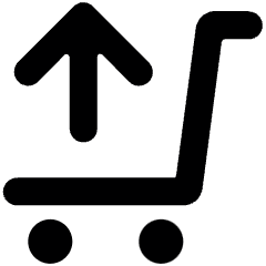 Shopping Cart Upload Icon from Ultimate Bold Set