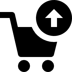 Shopping Cart Upload Icon from Nova Solid Set