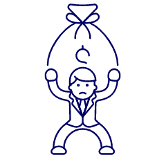 Carry Money Bag 1 Illustration from UX Line Set