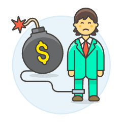Debt Bomb Chain 3 Illustration from UX Colors Set