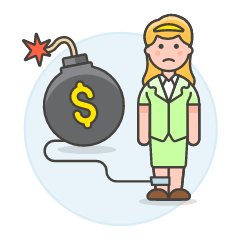 Debt Bomb Chain 4 Illustration from UX Colors Set