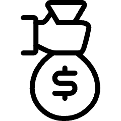 Cash Payment Bag 1 Icon from Ultimate Light Set