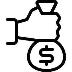 Cash Payment Bag 2 Icon from Ultimate Light Set