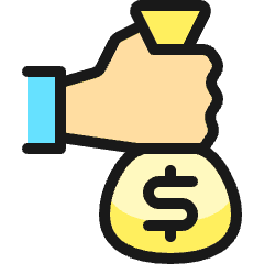 Cash Payment Bag Dollar 2 Icon from Ultimate Colors Set