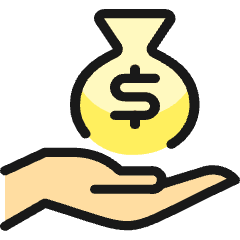 Cash Payment Bag Dollar Icon from Ultimate Colors Set