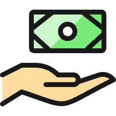 Cash Payment Bill Icon from Ultimate Colors Set