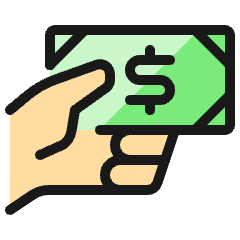 Cash Payment Bill Dollar 1 Icon from Ultimate Colors Set