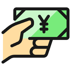 Cash Payment Bill Yen 1 Icon from Ultimate Colors Set