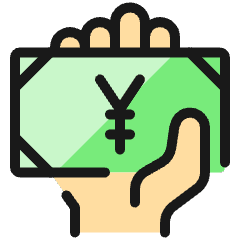 Cash Payment Bill Yen 3 Icon from Ultimate Colors Set