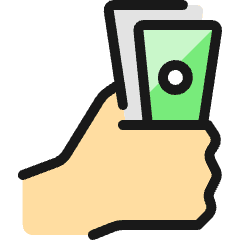 Cash Payment Bills 1 Icon from Ultimate Colors Set