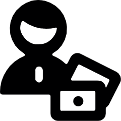 Cash Payment Person Icon from Ultimate Bold Set