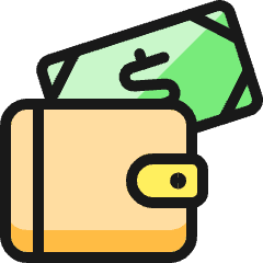 Cash Payment Wallet Icon from Ultimate Colors Set