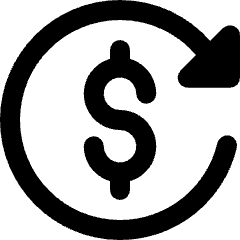 Refund Money Back 3 Icon from Ultimate Bold Set