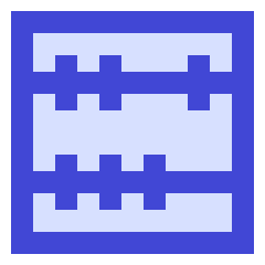 Abacus Horizontal Icon from Sharp Duo Set