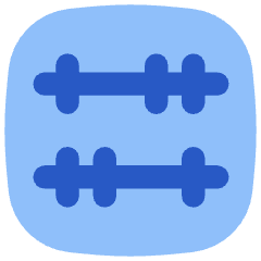 Abacus Horizontal Icon from Flex Flat Set