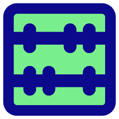 Abacus Horizontal Icon from Core Pop Set
