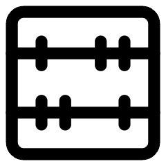 Abacus Horizontal Icon from Core Line Set