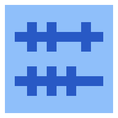 Abacus Horizontal Icon from Sharp Flat Set