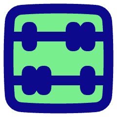 Abacus Horizontal Icon from Plump Pop Set
