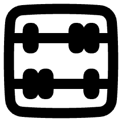 Abacus Horizontal Icon from Plump Remix Set