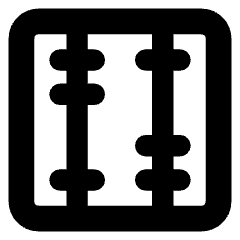 Abacus Vertical Icon from Core Solid Set