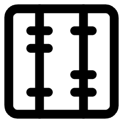 Abacus Vertical Icon from Core Line Set