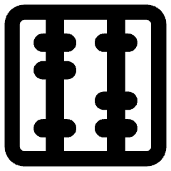 Abacus Vertical Icon from Core Remix Set