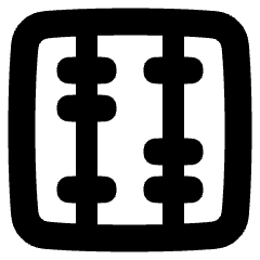 Abacus Vertical Icon from Plump Solid Set